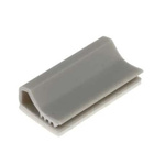 RS PRO Grey PVC Flat Cable Clamp, 9mm Max. Bundle
