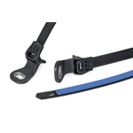 HellermannTyton Black on Blue Cable Tie Mount 42 mm x 140mm, 42mm Max. Cable Tie Width