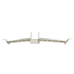 nVent CADDY White Polypropylene Double Cable Clamp, 10mm Max. Bundle