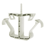 nVent CADDY White Polypropylene Double Cable Support, 10mm Max. Bundle