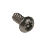 Plain Button Stainless Steel Tamper Proof Security Screw, M3 x 6mm