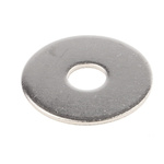 Plain Stainless Steel Mudguard Washer, M8 x 30mm, 1.5mm Thickness