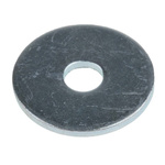 Bright Zinc Plated Steel Mudguard Washer, M5 x 20mm, 1.5mm Thickness