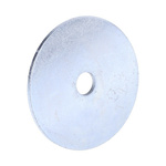 Bright Zinc Plated Steel Mudguard Washer, M6 x 40mm, 1.5mm Thickness