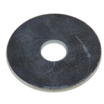 Bright Zinc Plated Steel Mudguard Washer, M6 x 25mm, 1.5mm Thickness
