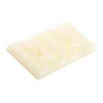 RS PRO Self Adhesive Natural Cable Tie Mount 29.2 mm x 29.2mm, 5.5mm Max. Cable Tie Width