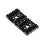 RS PRO Self Adhesive Black Cable Tie Mount 29.2 mm x 29.2mm, 5.5mm Max. Cable Tie Width