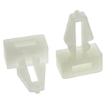 HellermannTyton Self Adhesive Natural Cable Tie Mount 11 mm x 18mm, 5.3mm Max. Cable Tie Width