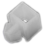 RS PRO Natural Cable Tie Mount 10 mm x 20.5mm, 8.1mm Max. Cable Tie Width