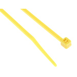 RS PRO Cable Tie, 165mm x 2.5 mm, Yellow Nylon, Pk-100