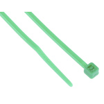 RS PRO Cable Tie, 165mm x 2.5 mm, Green Nylon, Pk-100