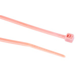 RS PRO Cable Tie, 165mm x 2.5 mm, Orange Nylon, Pk-100