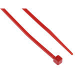 RS PRO Cable Tie, 203mm x 2.5 mm, Red Nylon, Pk-100