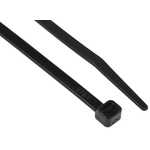 RS PRO Cable Tie, 190mm x 4.8 mm, Black Nylon, Pk-1000