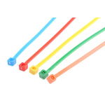 RS PRO Cable Tie, 165mm x 2.5 mm, Assorted Nylon, Pk-250