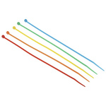 RS PRO Cable Tie, 203mm x 2.5 mm, Assorted Nylon, Pk-250