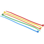 RS PRO Cable Tie, 203mm x 4.6 mm, Assorted Nylon, Pk-250