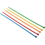 RS PRO Cable Tie, 300mm x 4.8 mm, Assorted Nylon, Pk-250