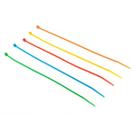 RS PRO Cable Tie, 385mm x 4.8 mm, Assorted Nylon, Pk-250