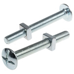 Bright Zinc Plated Steel Roofing Bolt, M8 x 70mm