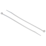 RS PRO Cable Tie, 190mm x 4.8 mm, White Nylon, Pk-100