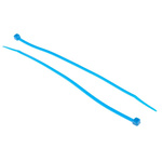 RS PRO Cable Tie, 200mm x 3.6 mm, Blue Nylon, Pk-100