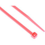 RS PRO Cable Tie, 203mm x 3.6 mm, Pink Nylon, Pk-100