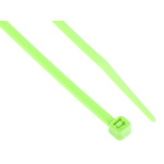 RS PRO Cable Tie, 203mm x 3.6 mm, Green Nylon, Pk-100