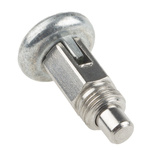 RS PRO 30.4mm Zinc Plated Stainless Steel Index Bolt, M10 x 1