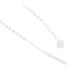 RS PRO Cable Tie, 143mm x 1.8 mm, White Nylon, Pk-1000