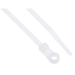 RS PRO Cable Tie, Screw Mount, 221.3mm x 4.2 mm, Natural Nylon, Pk-100