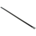 RS PRO Cable Tie, Roller Ball, 360mm x 12 mm, Steel Stainless Steel