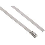 RS PRO Cable Tie, Roller Ball, 360mm x 4.6 mm, Steel Stainless Steel