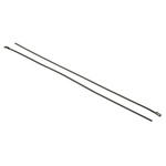RS PRO Cable Tie, Roller Ball, 360mm x 4.6 mm, Metallic 316 Stainless Steel, Pk-100