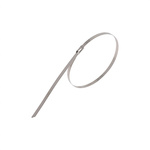 RS PRO Cable Tie, Ball Lock, 125mm x 4.6 mm 304 Stainless Steel