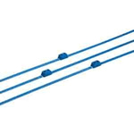 RS PRO Cable Tie, Double Headed, 900mm x 8 mm, Blue Nylon, Pk-50