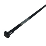 RS PRO Cable Tie, 250mm x 7.6 mm, Black Nylon