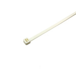 RS PRO Cable Tie, 190mm x 4.8 mm, White Nylon, Pk-250