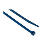 RS PRO Cable Tie, Metal Detectable, 380mm x 7.6 mm, Blue Metal Detectable, Pk-250