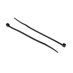 RS PRO Cable Tie, Heat Stabilised, 150mm x 3.6 mm, Black Nylon, Pk-500