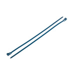 RS PRO Cable Tie, Releasable, 250mm x 4.5 mm, Blue Metal Detectable, Pk-250
