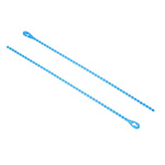 RS PRO Cable Tie, Releasable, 152.4mm x 2.4 mm, Blue Polypropylene, Pk-100