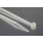 RS PRO Cable Tie, 203mm x 4.6 mm, Natural Nylon, Pk-100