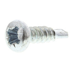 RS PRO Bright Zinc Plated Steel Self Drilling Screw No. 6 x 13mm Long