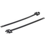 RS PRO Cable Tie, Releasable, 230mm x 10 mm, Metallic 316 Stainless Steel, Pk-100