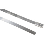 RS PRO Cable Tie, Roller Ball, 680mm x 4.6 mm, Metallic 316 Stainless Steel, Pk-100