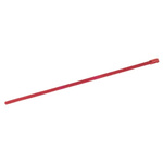 RS PRO Cable Tie, Roller Ball, 100mm x 4.6 mm, Red Polyester Coated Stainless Steel, Pk-100