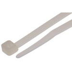 RS PRO Cable Tie, 203mm x 4.6 mm, Natural Nylon, Pk-100