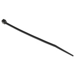 RS PRO Cable Tie, Heat Stabilised, 100mm x 2.5 mm, Black Nylon, Pk-100