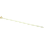 RS PRO Cable Tie, Releasable, 250mm x 7.6 mm, Natural Nylon, Pk-100